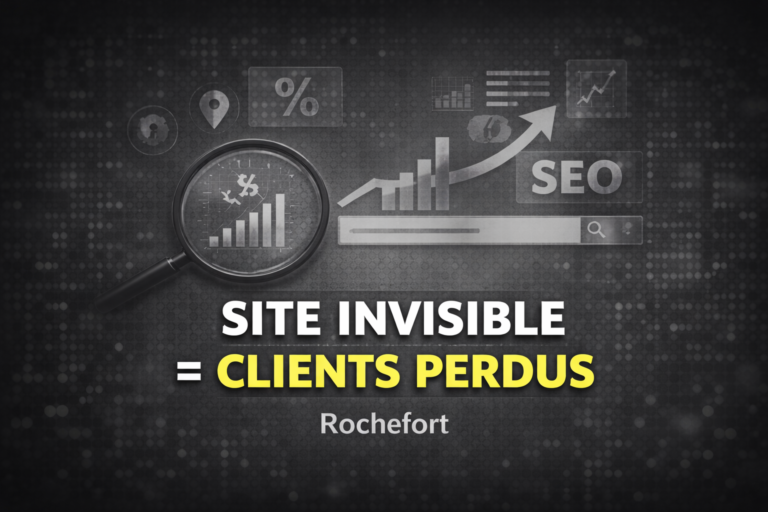 site invisible clients perdus rochefort seo